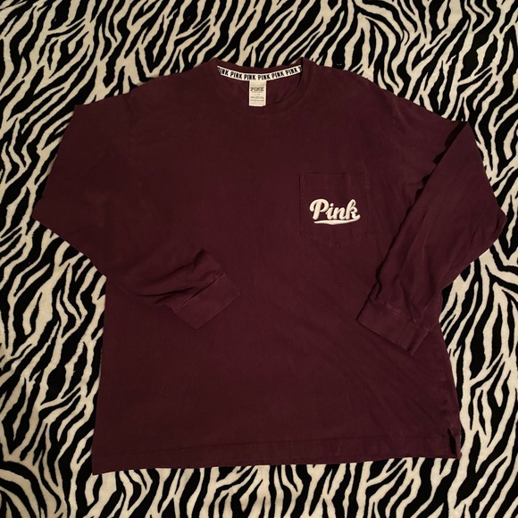 VS Pink long sleeve tee size large - Picture 2 of 5